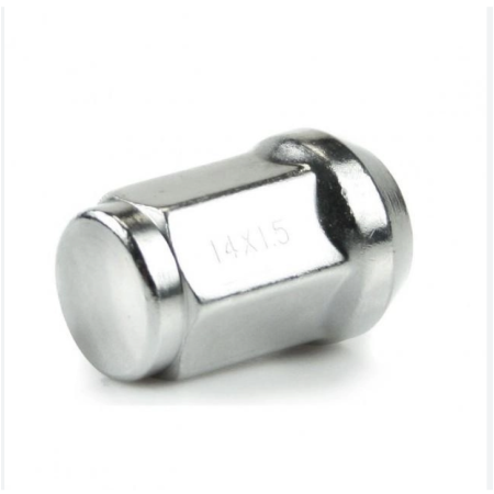 Гайка колеса М14x1.5х35 хром конус закрита з виступом ключ19 
